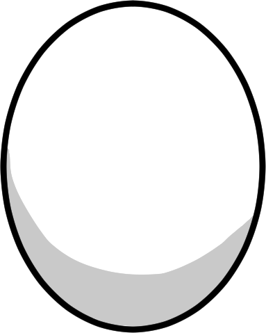 An egg with no cracks yet
