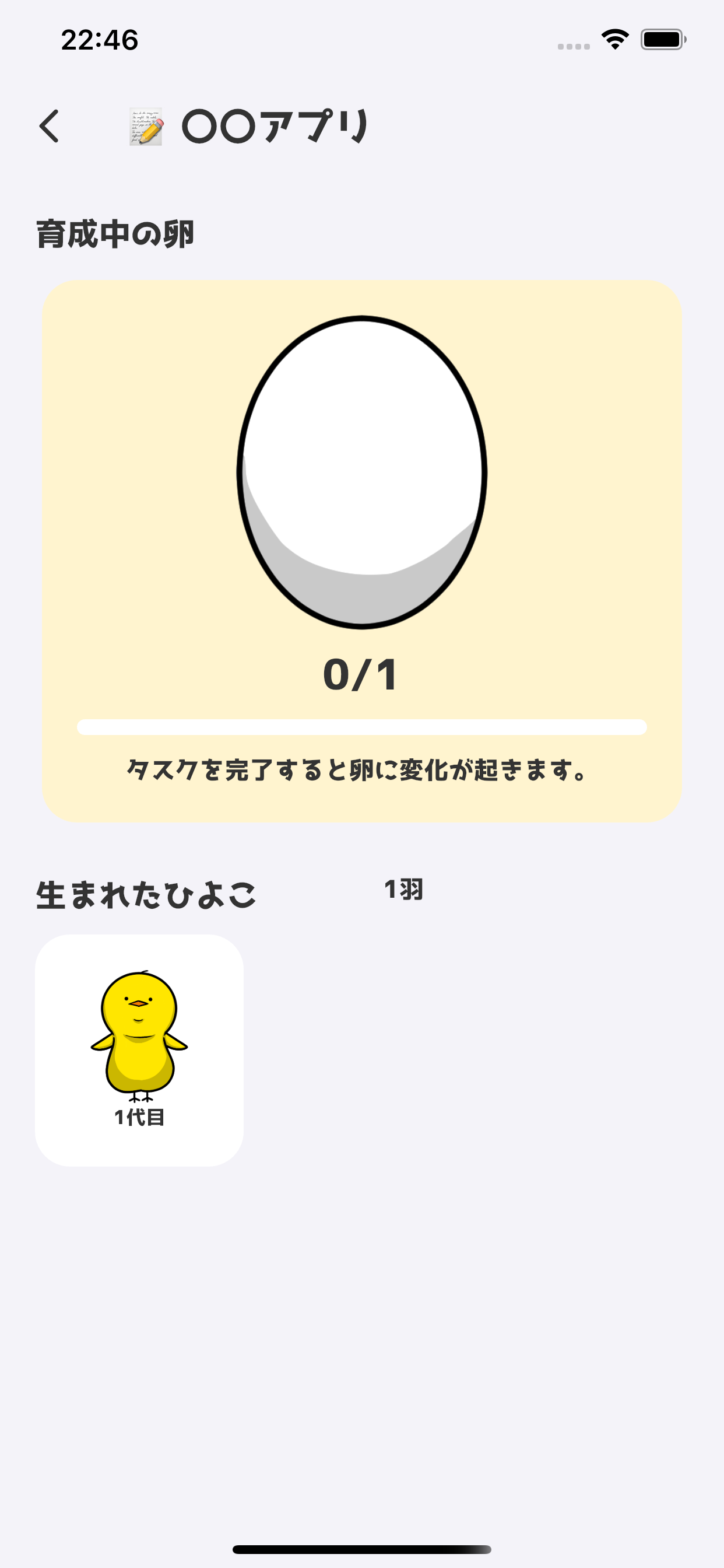 育成画面